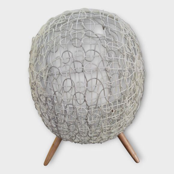 Puppy Pets Small Dogs Rattan Basket Wicker Egg Lounge Chair White Waterproof - Picture 6 of 16